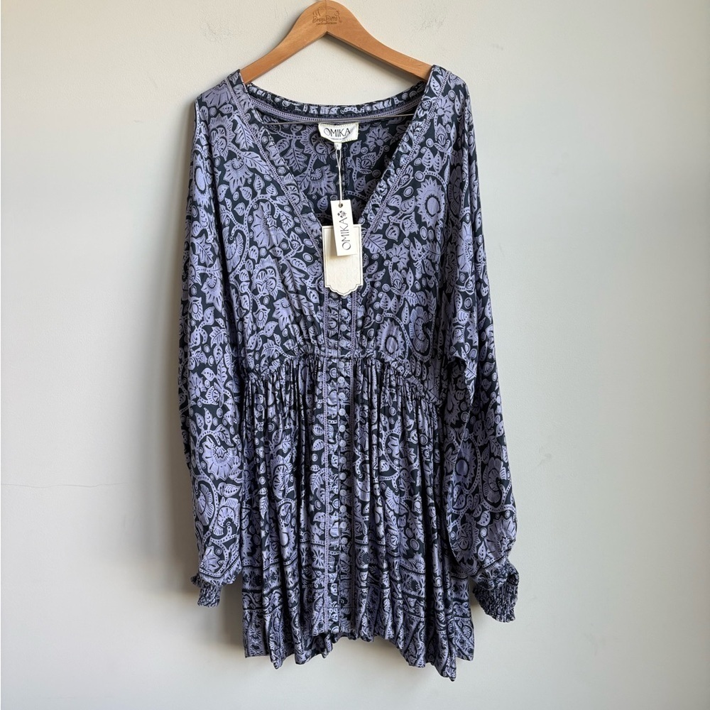 Omika Harper Mini Dress Tanvi Ink Size SMALL NWT - Picture 6 of 9